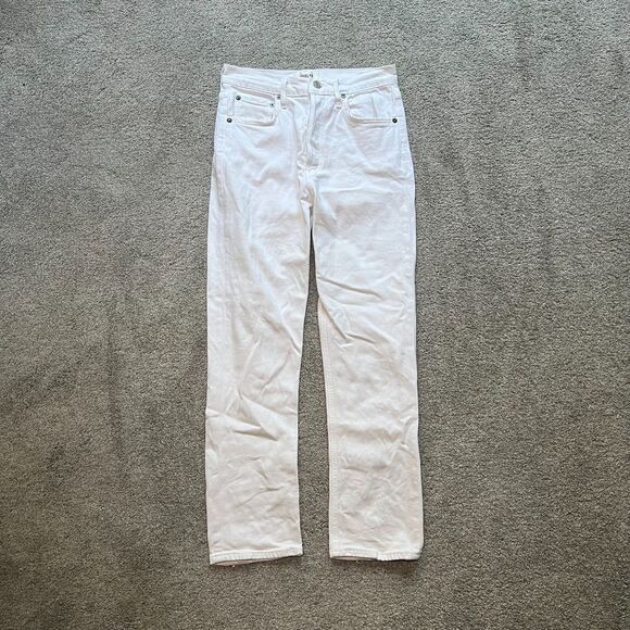 AGOLDE Riley High Rise Straight Crop Denim Whip Color Women's Size 25 - Picture 1 of 8